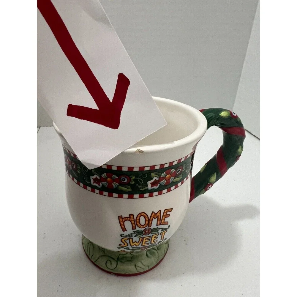 VTG Vintage 2000 Mary Engelbreit Home Sweet Home Christmas Mug
